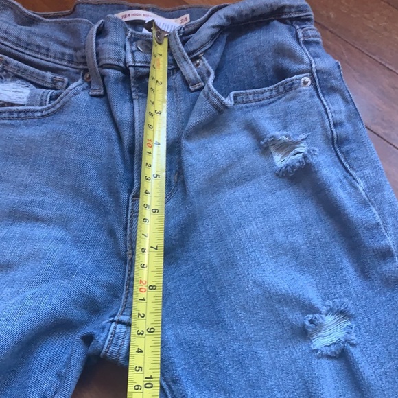 Levi’s High Rise Straight crop size 24 - Picture 7 of 8